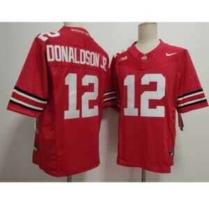 Mens Kids Youths CJ Donaldson Jr Red Stitched Jersey Vapor